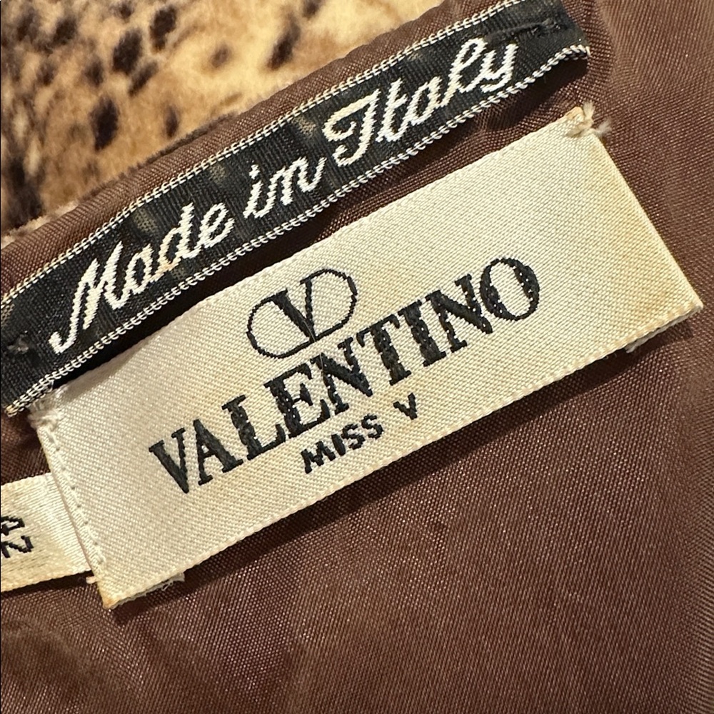 Valentino Brown Snake Print sleeveless top - Picture 5 of 8